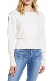 AG Walker Puff Shoulder Sweatshirt   Nordstrom at Nordstrom